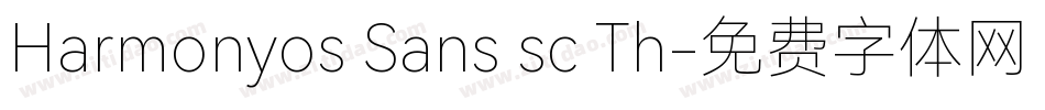 Harmonyos Sans sc Th字体转换